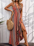 tied-back-printed-sleeveless-maxi-slit-dress OhSoStyled - Sophia's Style in Orange-Red-2